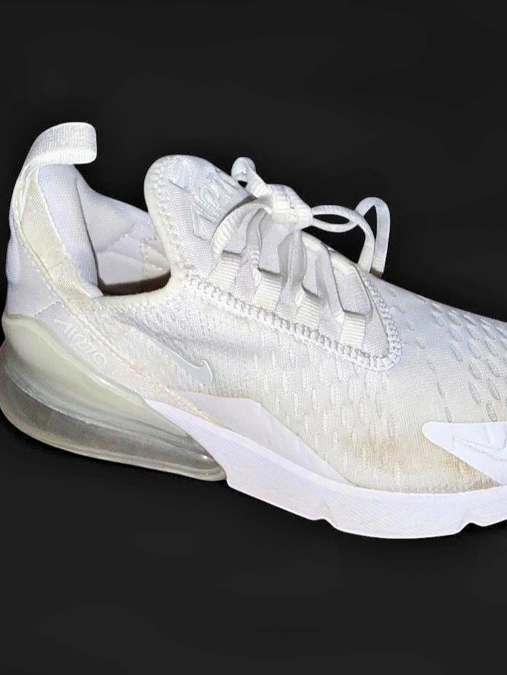 Nike Air Max 270 White Athletic Shoes